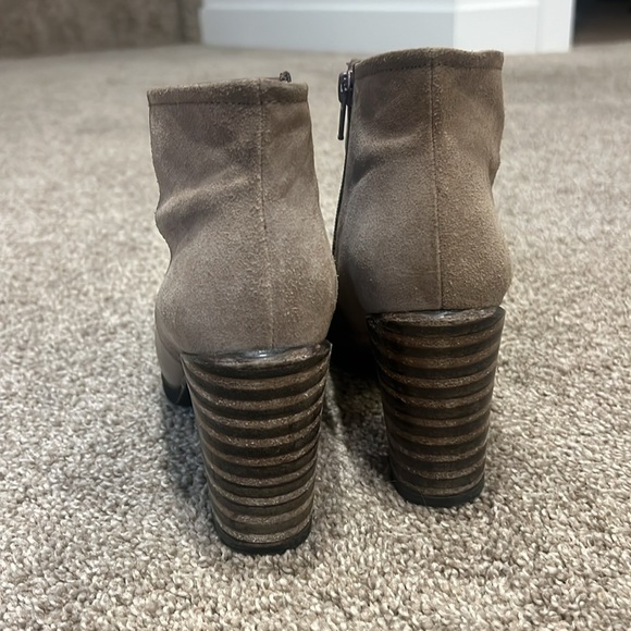 Hispanitas Taupe Leather Boots Size 38 - Picture 3 of 5